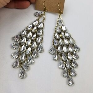 Jeweled chandelier earrings